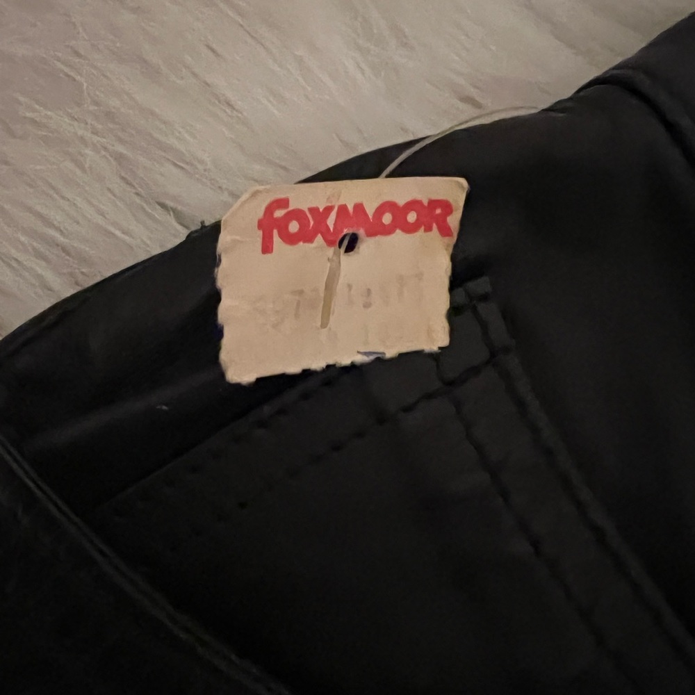 NWT Vintage 1980s Foxmoor genuine leather jeans!! RARE never worn!!
